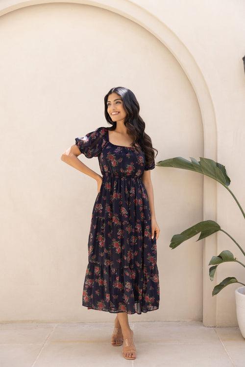 NAVY LUREX MAXI