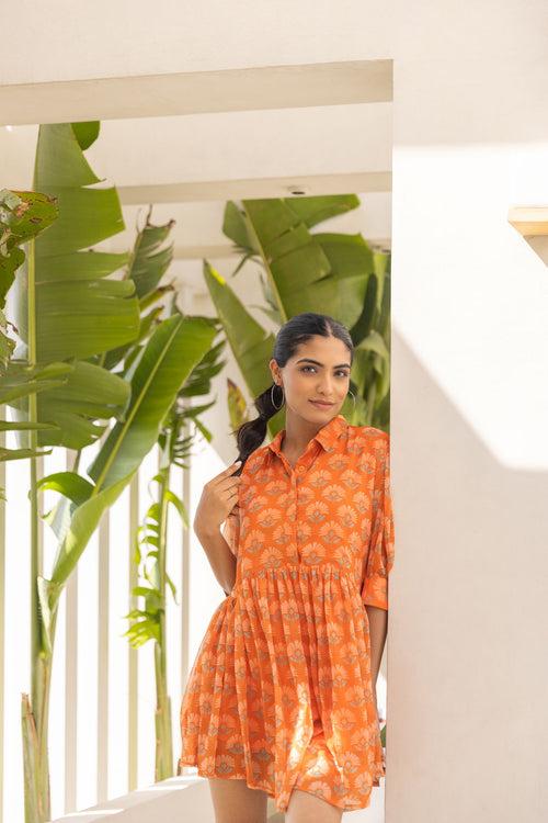 ORANGE CANDY MINI DRESS