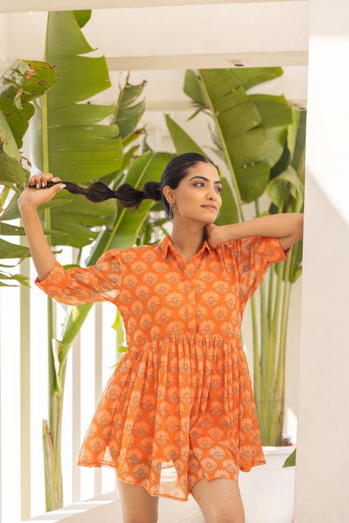 ORANGE CANDY MINI DRESS