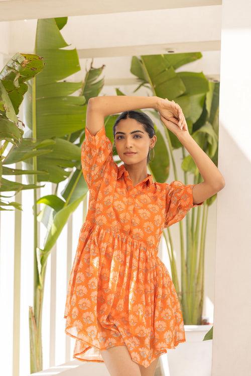 ORANGE CANDY MINI DRESS