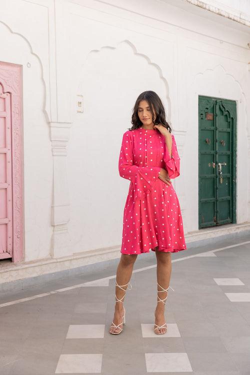 DOLL PINK COTTON MIDI