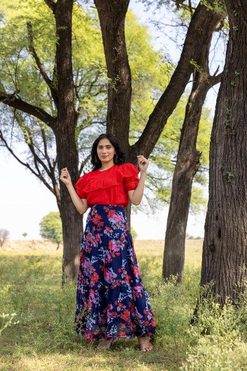 RED & BLUE CO-ORD