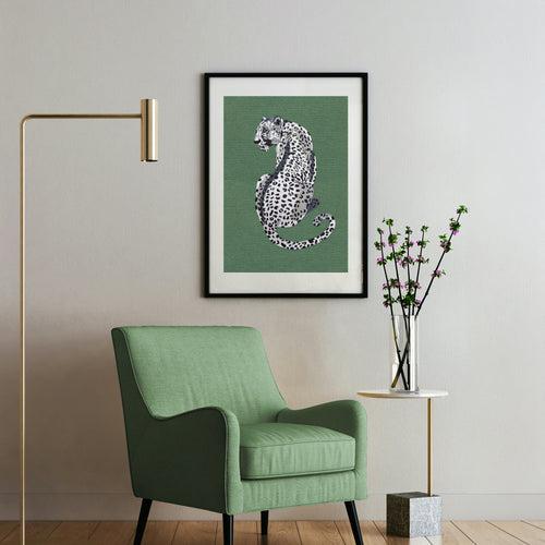 White Leopard Wall Art