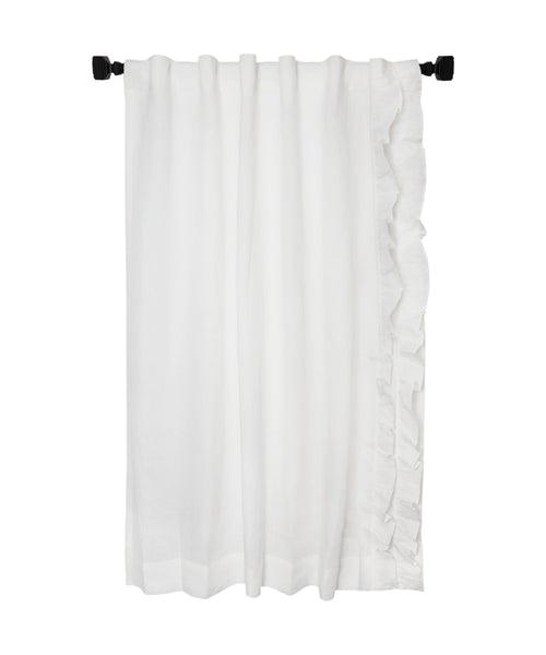 Linen Ruffle Curtains