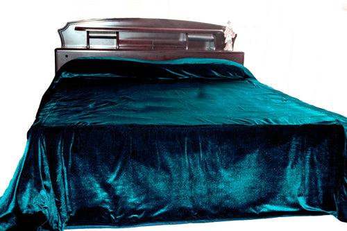 Custom Listing For Jayde - Teal Velvet Duvet Cover and 2 Shams