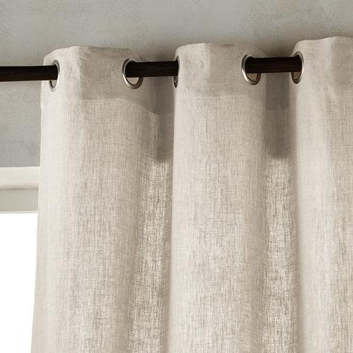 Ivory Sheer Linen Curtains & Drapes