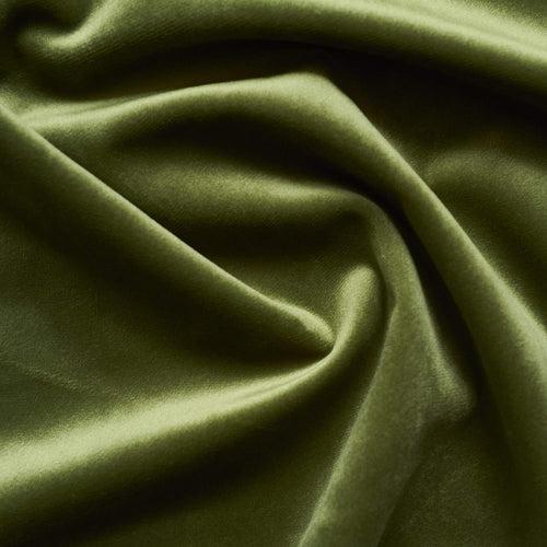 Olive Green Cotton Velvet Curtain