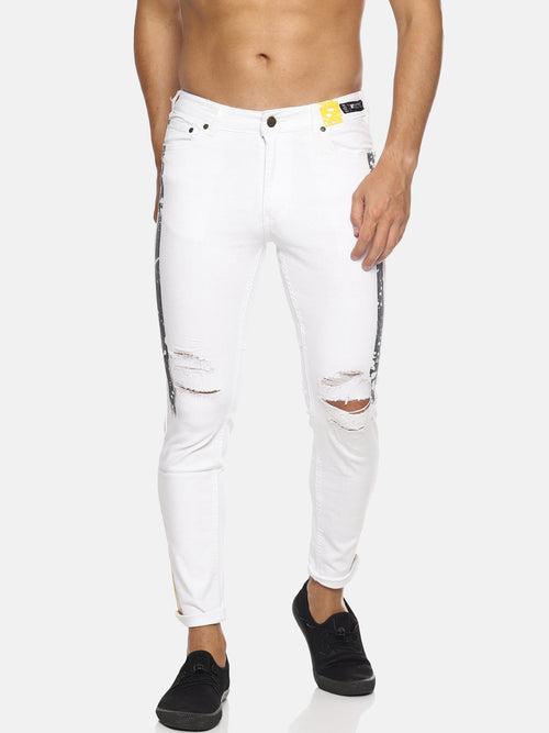 Kultprit Printed Distressed Jeans