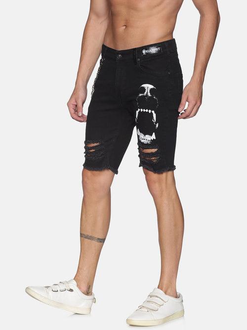 Kultprit Chain attached shorts