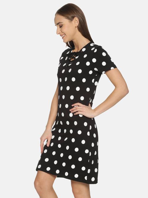 Kultprit Women's Dress With All Over Printed