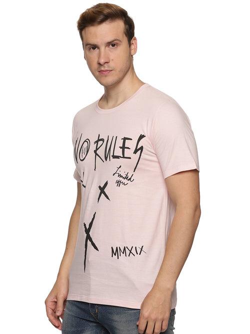 Impackt Men's Front Printed Round Neck T-Shirt