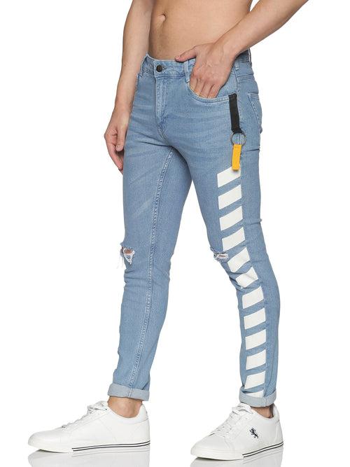 Impackt Fashion Blue jeans with white print