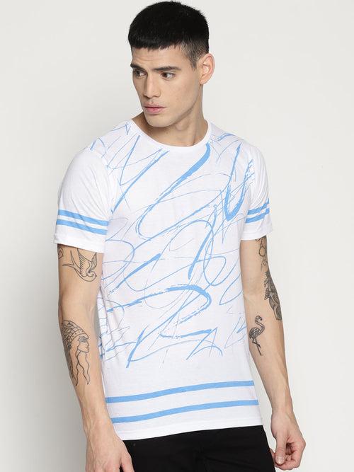 Impackt Half Sleeve round neck T-Shirt with all over print