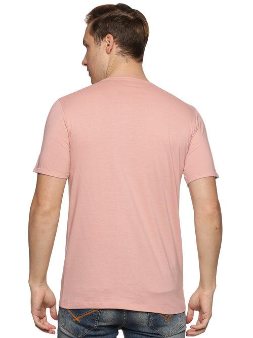 Impackt Men's Solid Henley Neck T-Shirt