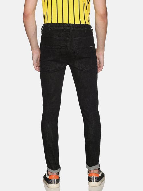 Impackt Light Washed Skinny Fit Biker Jeans for Men