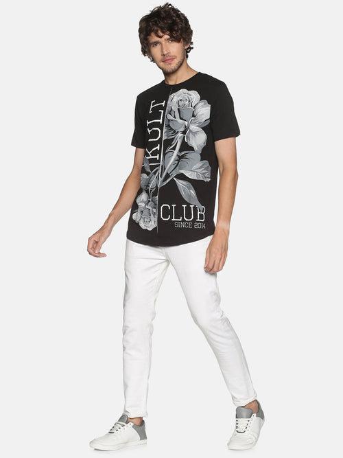 Kultprit Cotton Men Printed T-Shirt