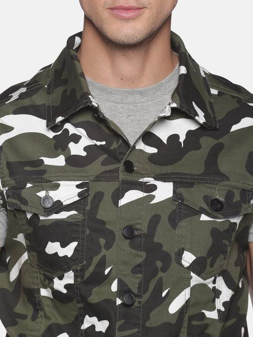 Kultprit Camo printed sleeveless jacket