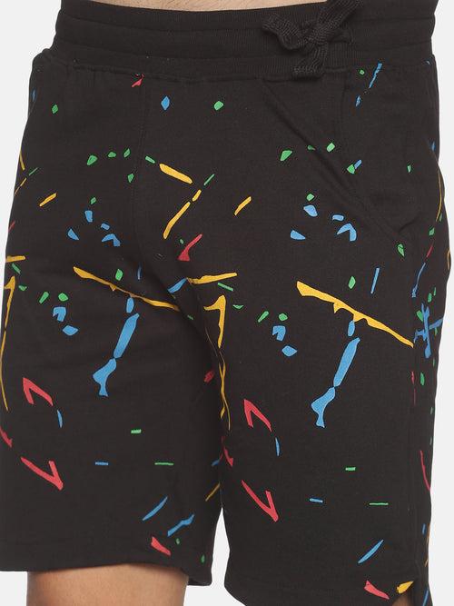 Kultprit Cotton Men All Over Printed Shorts