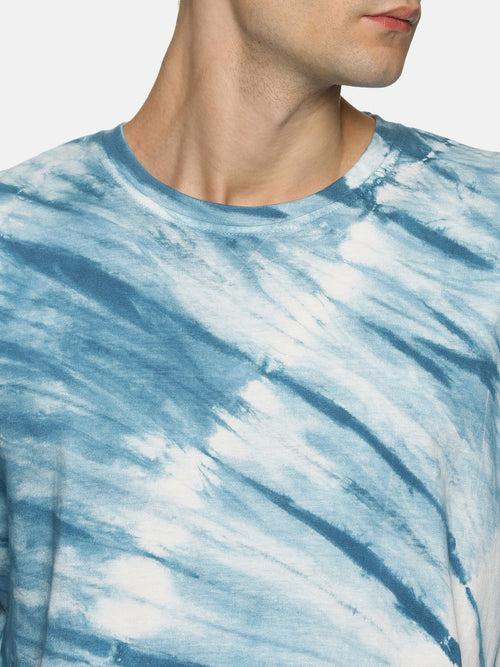 Impackt Men's Oversized Tie & Dye Printed Short Sleeve T-Shirt