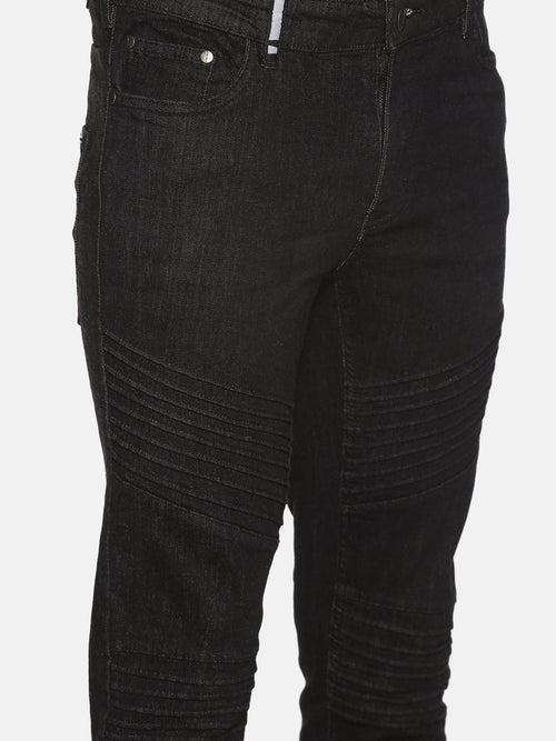 Impackt Light Washed Skinny Fit Biker Jeans for Men