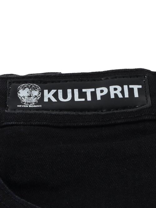 Kultprit Baggy fit belted Jeans