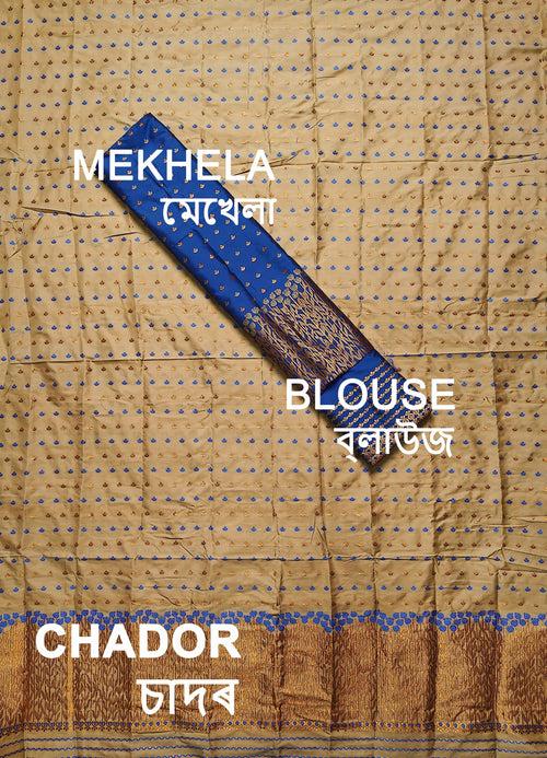 Muga* Contrast Mix Set Mekhela Sador