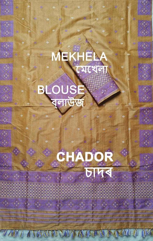 Ready-To-Wear Bhagalpuri Art Toss* Mekhela Sador