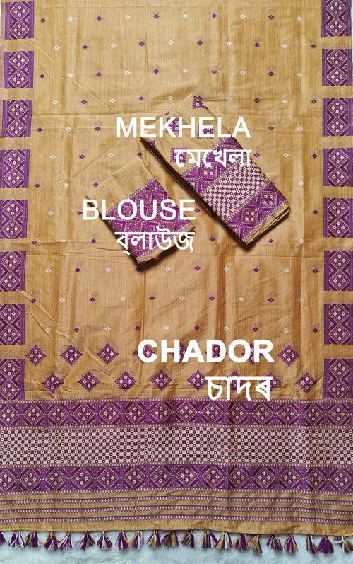 Ready-To-Wear Bhagalpuri Art Toss* Mekhela Sador