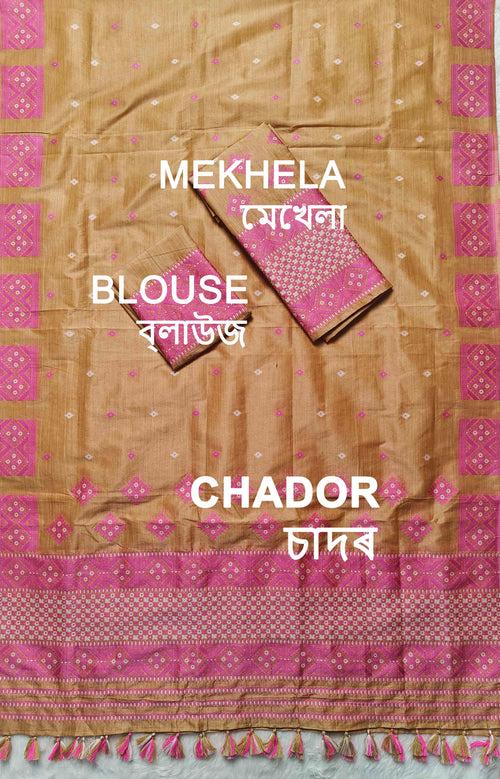 Ready-To-Wear Bhagalpuri Art Toss* Mekhela Sador