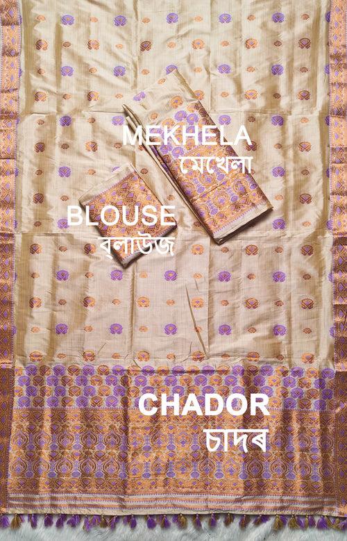 Ready-To-Wear Bhagalpuri Art Toss* Mekhela Sador