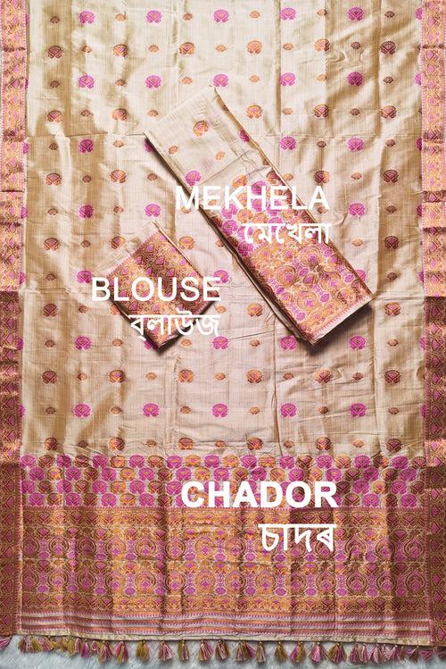 Ready-To-Wear Bhagalpuri Art Toss* Mekhela Sador