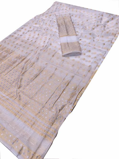 Weaving Dhaga Work AC Cotton* Mekhela Sador - Small Keri Aachal