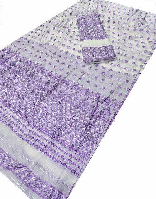 Weaving Dhaga Work AC Cotton* Mekhela Sador - Small Keri Aachal