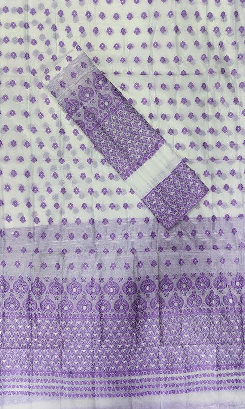 Weaving Dhaga Work AC Cotton* Mekhela Sador - Small Keri Aachal