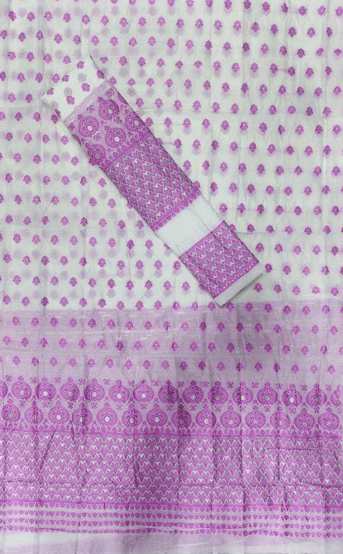 Weaving Dhaga Work AC Cotton* Mekhela Sador - Small Keri Aachal