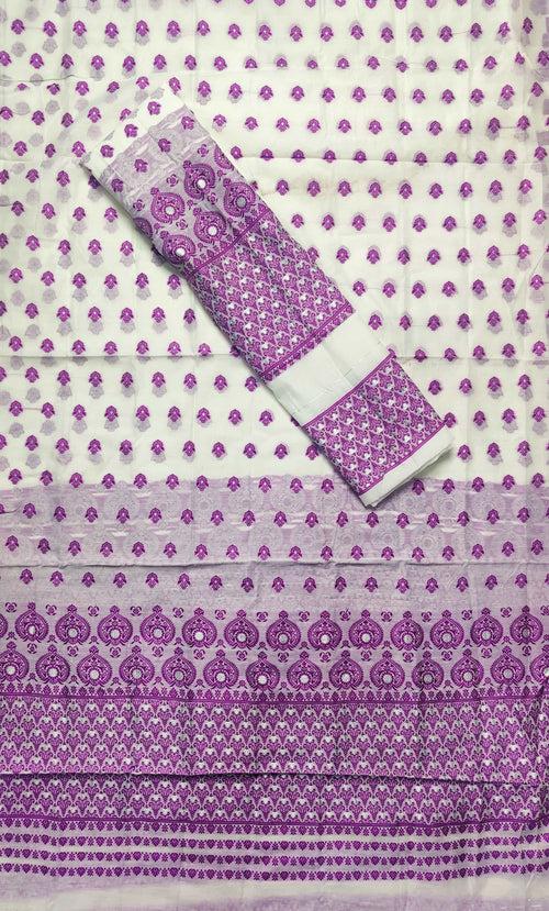 Weaving Dhaga Work AC Cotton* Mekhela Sador - Small Keri Aachal