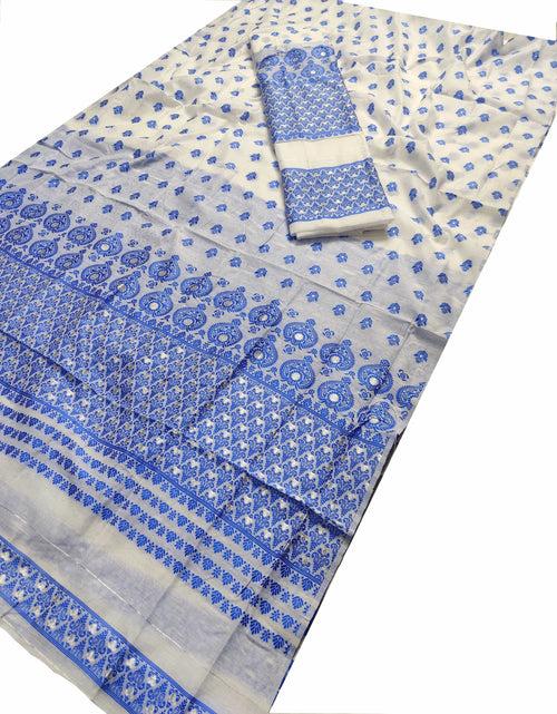 Weaving Dhaga Work AC Cotton* Mekhela Sador - Small Keri Aachal