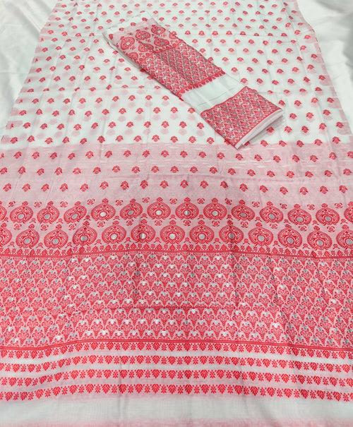 Weaving Dhaga Work AC Cotton* Mekhela Sador - Small Keri Aachal