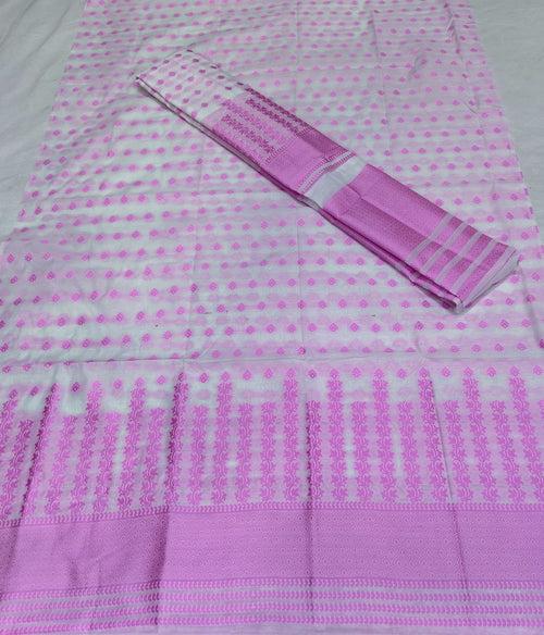 Weaving Dhaga Work AC Cotton* Mekhela Sador - Lata Aachal & Small Buti