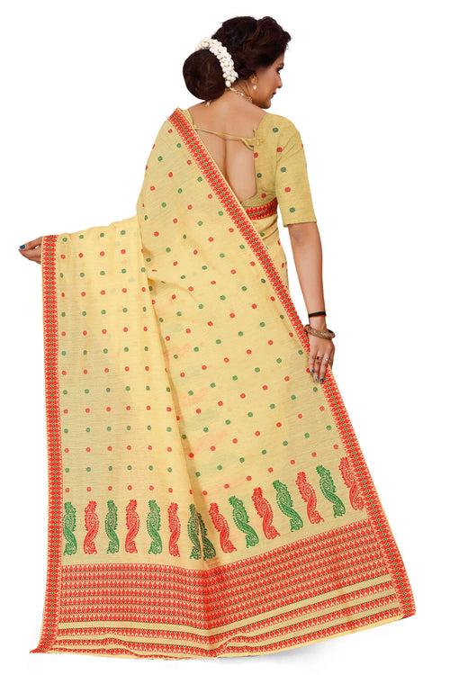 Weaving Two-Dhaga Work AC Cotton* Mekhela Sador