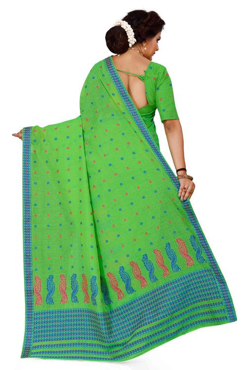 Weaving Two-Dhaga Work AC Cotton* Mekhela Sador