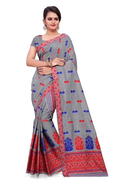 Weaving Two-Dhaga Work AC Cotton* Mekhela Sador