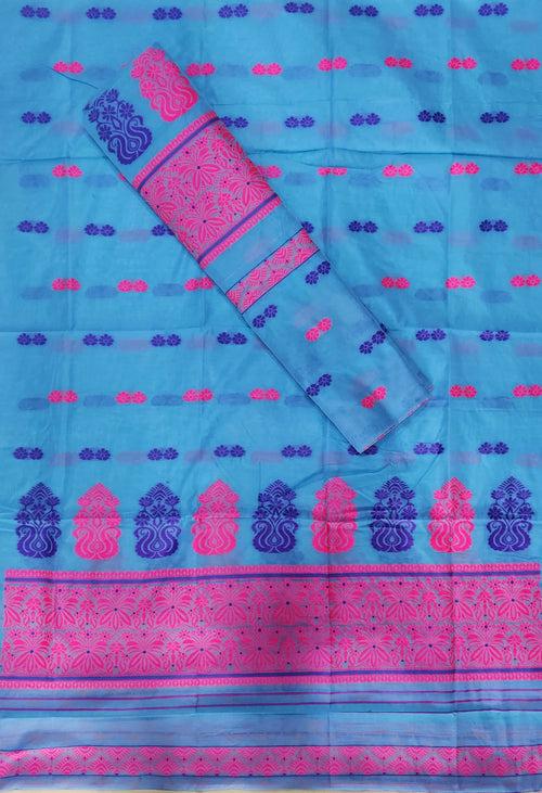 Weaving Two-Dhaga Work AC Cotton* Mekhela Sador