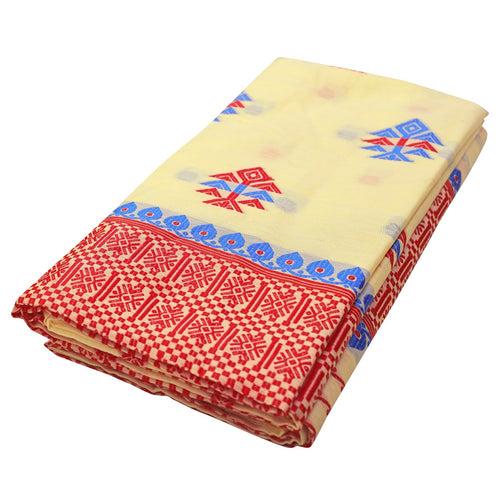 Weaving Two-Dhaga Work AC Cotton* Mekhela Sador