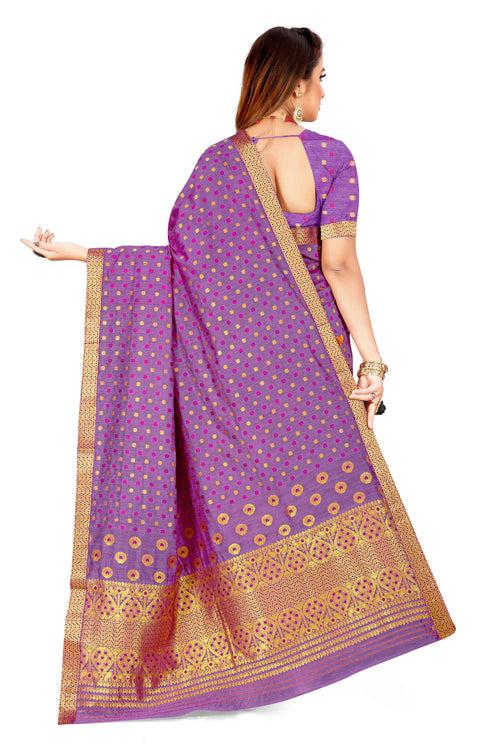 Gold Jari AC Cotton* Mekhela Chador