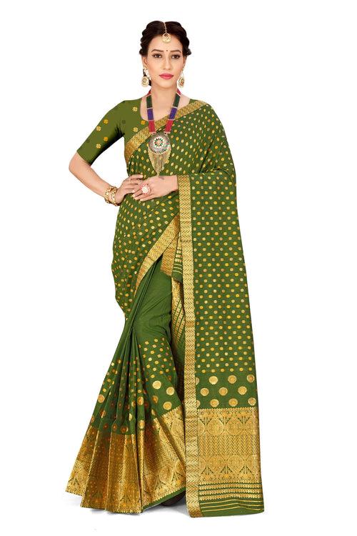 Gold Jari AC Cotton* Mekhela Chador