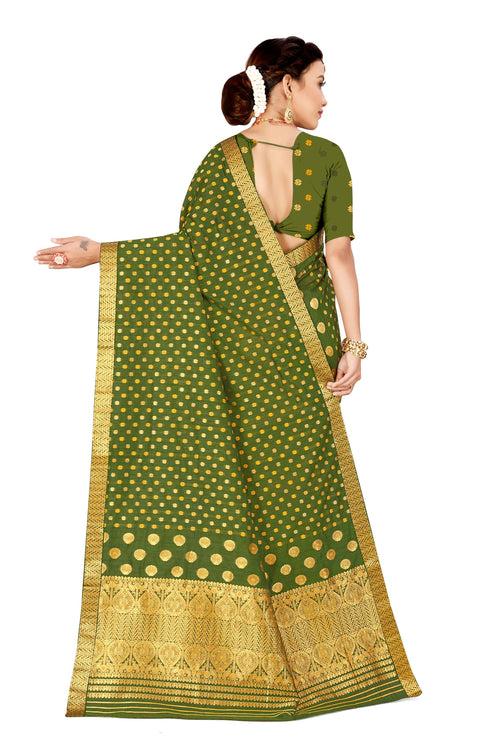 Gold Jari AC Cotton* Mekhela Chador