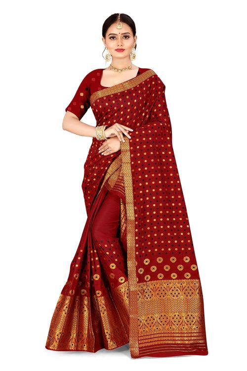 Gold Jari AC Cotton* Mekhela Chador