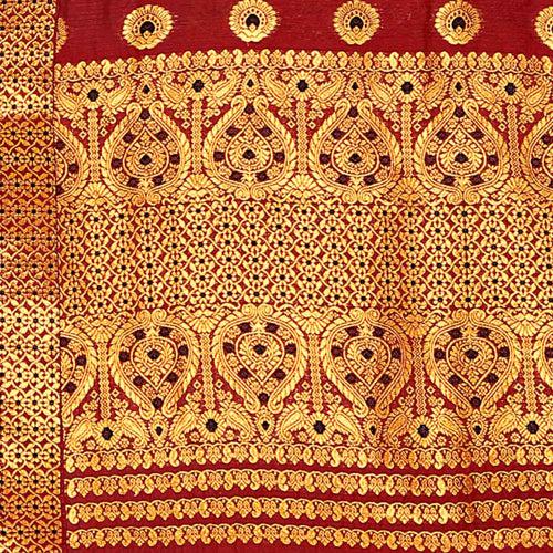 Gold Jari AC Cotton* Mekhela Chador