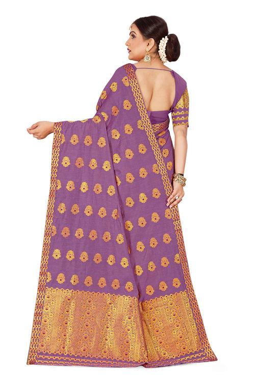 Gold Jari AC Cotton* Mekhela Chador